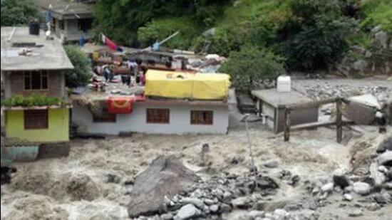 Flashfloods triggered by a cloudburst on July 31 had damaged the road linking the Malana village to the rest of Kullu. (File) Flashfloods triggered by a cloudburst on July 31 had damaged the road linking the Malana village to the rest of Kullu. (File)