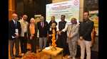 Guests at a conference organised by Jai Narain Mishra PG College in Lucknow on Tuesday. (HT) Guests at a conference organised by Jai Narain Mishra PG College in Lucknow on Tuesday. (HT)