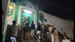 The survey team entering the premises of Jama Masjid in Sambhal on Tuesday evening. (Omveer Singh/HH) The survey team entering the premises of Jama Masjid in Sambhal on Tuesday evening. (Omveer Singh/HH)