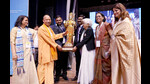 Chief minister Yogi Adityanath attends the International Conference of Chief Justices of the World (ICCJW) at CMS Kanpur Road in Lucknow, on Friday. (HT Photo) Chief minister Yogi Adityanath attends the International Conference of Chief Justices of the World (ICCJW) at CMS Kanpur Road in Lucknow, on Friday. (HT Photo)