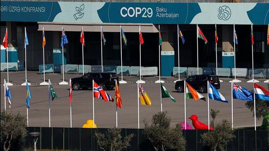 The venue of the United Nations climate change conference ‘COP29’ in Baku, Azerbaijan. (Reuters Photo) The venue of the United Nations climate change conference ‘COP29’ in Baku, Azerbaijan. (Reuters Photo)