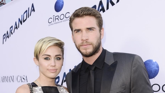 In this file photo, actor Liam Hemsworth and singer and actress Miley Cyrus arrive on the red carpet at the US premiere of the feature film Paranoia at the DGA Theatre in Los Angeles.(AP) In this file photo, actor Liam Hemsworth and singer and actress Miley Cyrus arrive on the red carpet at the US premiere of the feature film Paranoia at the DGA Theatre in Los Angeles.(AP)