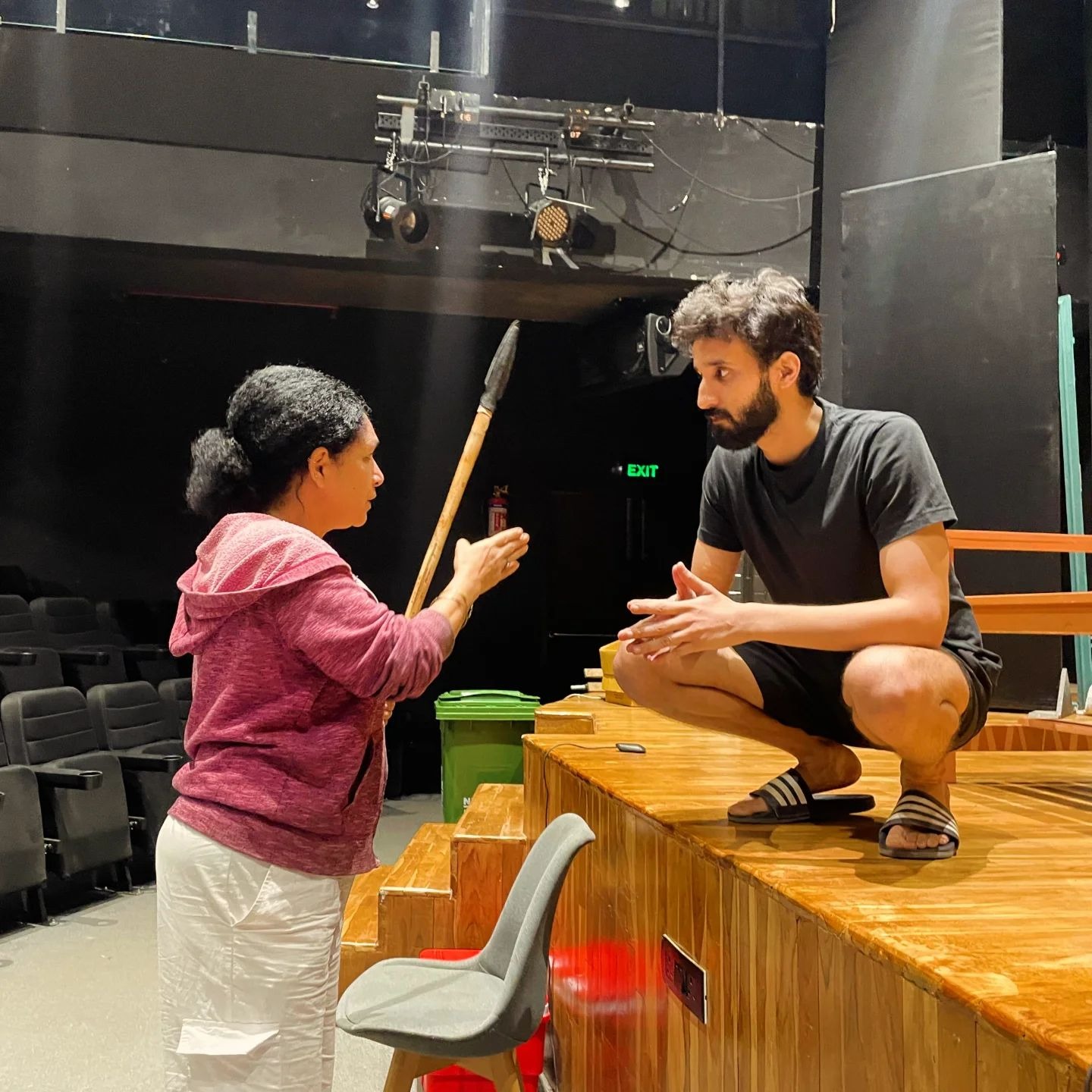 Director Heeba Shah and Vishesh Arora behind the scenes (instagram) Director Heeba Shah and Vishesh Arora behind the scenes (instagram)