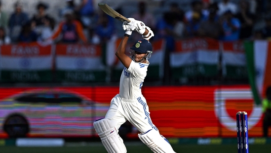 Yashasvi Jaiswal's 90-run* knock was laced with seven fours and two sixes as he faced 193 balls on Day 2.(AFP)