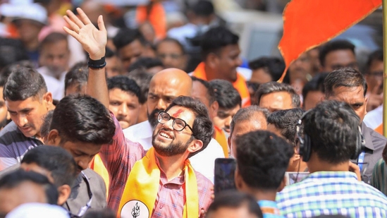 Sena(UBT) leader Aaditya Thackeray, first to contest any election from the Thackeray clan, retained his Worli seat in the 2024 Maharashtra polls.&nbsp;(PTI)