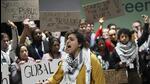 Activists demonstrate over climate finance at the COP29 summit in Baku, Azerbaijan, on Saturday. (AP Photo) Activists demonstrate over climate finance at the COP29 summit in Baku, Azerbaijan, on Saturday. (AP Photo)