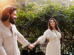 Akhil Akkineni and Zainab Ravdjee got engaged at the Akkineni family home. Akhil Akkineni and Zainab Ravdjee got engaged at the Akkineni family home.