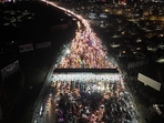 The protest march led by Imran Khan's wife Bushra Bibi began on Sunday, November 24, and reached Islamabad by Monday evening.(X/@PTIofficial) The protest march led by Imran Khan's wife Bushra Bibi began on Sunday, November 24, and reached Islamabad by Monday evening.(X/@PTIofficial)