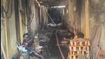 Visuals from the site of the fire in Greater Noida. (HT Photo) Visuals from the site of the fire in Greater Noida. (HT Photo)