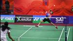 Ira Sharma in action against PV Sindhu during the Syed Modi International in Lucknow on Thursday. (HT) Ira Sharma in action against PV Sindhu during the Syed Modi International in Lucknow on Thursday. (HT)
