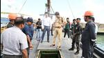 6,000kg of methamphetamine worth over <span class='webrupee'>₹</span>36,000 crore were seized from a Myanmarese vessel on Monday. (HT Photo) 6,000kg of methamphetamine worth over <span class='webrupee'>₹</span>36,000 crore were seized from a Myanmarese vessel on Monday. (HT Photo)