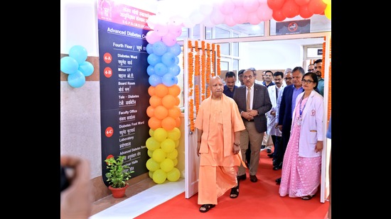 Chief minister Yogi Adityanath inaugurating the state-of-the-art Advanced Diabetes Centre at Sanjay Gandhi Post Graduate Institute of Medical Sciences. (HT FILE PHOTO) Chief minister Yogi Adityanath inaugurating the state-of-the-art Advanced Diabetes Centre at Sanjay Gandhi Post Graduate Institute of Medical Sciences. (HT FILE PHOTO)