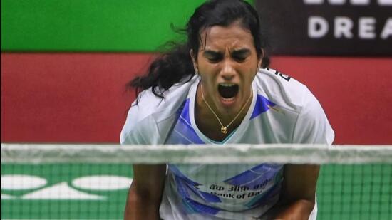 PV Sindhu in action against China’s Luo Yu WU during the Syed Modi India International Badminton final in Lucknow. (Deepak Gupta/HT) PV Sindhu in action against China’s Luo Yu WU during the Syed Modi India International Badminton final in Lucknow. (Deepak Gupta/HT)