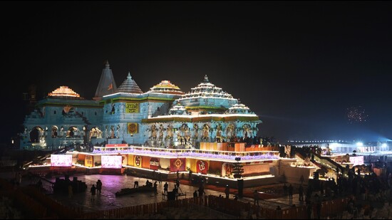 The Trust has also outlined different deadlines for the completion of 18 other temples (HT Photo) The Trust has also outlined different deadlines for the completion of 18 other temples (HT Photo)