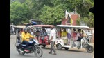 E-rickhaws in Prayagraj (HT File Photo) E-rickhaws in Prayagraj (HT File Photo)