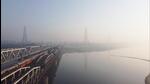A thin layer of smog engulfs the area surrounding Old Yamuna Bridge (Loha Pul) in New Delhi. (ANI Photo) A thin layer of smog engulfs the area surrounding Old Yamuna Bridge (Loha Pul) in New Delhi. (ANI Photo)