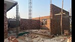 Construction work being done at School of Happiness, Bassian, in Ludhiana on Tuesday. (HT Photo) Construction work being done at School of Happiness, Bassian, in Ludhiana on Tuesday. (HT Photo)