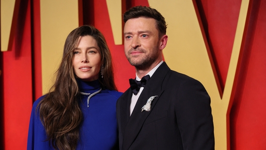 Jessica Biel and Justin Timberlake have split up for the holidays amid the pop star's ongoing world tour. (REUTERS)