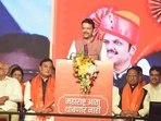 Devendra Fadnavis was chosen as the pick for chief minister after deliberation with senior BJP leaders as well as members of the alliance. He will now begin his second tenure in the position after previously occupying the post from 2014-2019.(Yogesh Naik/Hindustan Times) Devendra Fadnavis was chosen as the pick for chief minister after deliberation with senior BJP leaders as well as members of the alliance. He will now begin his second tenure in the position after previously occupying the post from 2014-2019.(Yogesh Naik/Hindustan Times)
