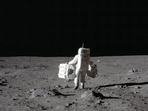 In this July 20, 1969 photo made available by NASA, lunar module pilot Buzz Aldrin carries a seismic experiments package in his left hand and the Laser Ranging Retroreflector to the deployment area on the surface of the moon at Tranquility Base. On Tuesday, Oct. 13, 2020, NASA released a set of guidelines for its Artemis moon-landing program, based on the 1967 Outer Space Treaty and other agreements.(AP) In this July 20, 1969 photo made available by NASA, lunar module pilot Buzz Aldrin carries a seismic experiments package in his left hand and the Laser Ranging Retroreflector to the deployment area on the surface of the moon at Tranquility Base. On Tuesday, Oct. 13, 2020, NASA released a set of guidelines for its Artemis moon-landing program, based on the 1967 Outer Space Treaty and other agreements.(AP)