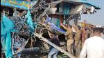 Police officer said the driver allegedly lost control and crashed into the water tanker. (HT photo) Police officer said the driver allegedly lost control and crashed into the water tanker. (HT photo)