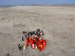 Maha Kumbh Mela is in 2025, between Jan 13 and Feb 26 in Prayagraj (Allahabad). It is one of the world's largest religious festivals. The preparations have already started with Hindu holy men, or Sadhus, inspecting a site for their camp on the banks of the Ganga for the upcoming Maha Kumbh Mela. (AP Photo/Rajesh Kumar Singh) Maha Kumbh Mela is in 2025, between Jan 13 and Feb 26 in Prayagraj (Allahabad). It is one of the world's largest religious festivals. The preparations have already started with Hindu holy men, or Sadhus, inspecting a site for their camp on the banks of the Ganga for the upcoming Maha Kumbh Mela. (AP Photo/Rajesh Kumar Singh)