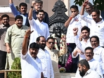 Opposition parties chose to boycott the first day's proceedings(Raju Shinde) Opposition parties chose to boycott the first day's proceedings(Raju Shinde)