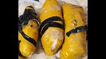 The recovered consignment was allegedly sent by Pakistani smugglers through drone. (HT Photo) The recovered consignment was allegedly sent by Pakistani smugglers through drone. (HT Photo)