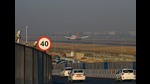 New Delhi, India - Dec. 6, 2024: A plane lands at IGI Airport amidst early morning fog and chill, in New Delhi, India, on Friday, December 6, 2024. (Photo by Vipin Kumar/ Hindustan Times) (Hindustan Times) New Delhi, India - Dec. 6, 2024: A plane lands at IGI Airport amidst early morning fog and chill, in New Delhi, India, on Friday, December 6, 2024. (Photo by Vipin Kumar/ Hindustan Times) (Hindustan Times)