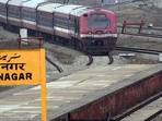The federal minister of railways, Ashwini Vaishnaw, said on Friday that the last track of the Udhampur-Srinagar-Baramulla Rail connection was completed.(ANI ) The federal minister of railways, Ashwini Vaishnaw, said on Friday that the last track of the Udhampur-Srinagar-Baramulla Rail connection was completed.(ANI )