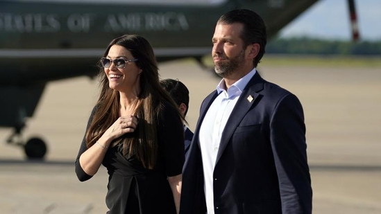 Donald Trump Jr says he and Kimberly Guilfoyle will ‘never stop caring for each other’ (AP) Donald Trump Jr says he and Kimberly Guilfoyle will ‘never stop caring for each other’ (AP)