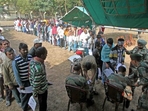 With over 54 crore beneficiaries, the Pradhan Mantri Jan Dhan Yojana (PMJDY) has emerged as a keystone of financial inclusion, enabling unbanked people all around the country, the Ministry continued. (PTI) With over 54 crore beneficiaries, the Pradhan Mantri Jan Dhan Yojana (PMJDY) has emerged as a keystone of financial inclusion, enabling unbanked people all around the country, the Ministry continued. (PTI)
