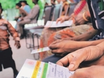 The deadline to update details in the Aadhaar card free ends on June 14.(HT Photo) The deadline to update details in the Aadhaar card free ends on June 14.(HT Photo)