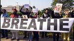 People demand government action over the rise in air pollution in Delhi. (ANI Photo) People demand government action over the rise in air pollution in Delhi. (ANI Photo)