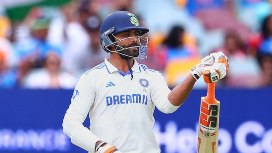 Ravindra Jadeja, who returned to the playing XI in this match, scored a fighting 77 runs off 123 balls, laced with 7 fours and a six.(BCCI-X)