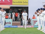 A video of the team's last send off to R Ashwin went viral.(X/@mufaddal_vohra) A video of the team's last send off to R Ashwin went viral.(X/@mufaddal_vohra)