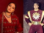 Sonakshi Sinha and Mukesh Khanna (as Shaktimaan) Sonakshi Sinha and Mukesh Khanna (as Shaktimaan)