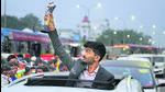 D Gukesh poses with trophy during a procession held to honour him on becoming the youngest world chess champion in Chennai. (AP) D Gukesh poses with trophy during a procession held to honour him on becoming the youngest world chess champion in Chennai. (AP)
