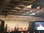Meenakshi Gopinath, director, WISCOMP addressing the gathering during Saahas Awards 2024. (Aparajitha Nair) Meenakshi Gopinath, director, WISCOMP addressing the gathering during Saahas Awards 2024. (Aparajitha Nair)