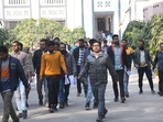 Candidates coming out after appearing in the Assistant Engineer (Civil/Mechanical) Written Competition exam at Bankipur Girls High School in Patna. (Santosh Kumar) Candidates coming out after appearing in the Assistant Engineer (Civil/Mechanical) Written Competition exam at Bankipur Girls High School in Patna. (Santosh Kumar)
