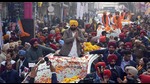 CM Bhagwant Mann during a roadshow in Ludhiana on Thursday. (Gurpreet Singh//HT) CM Bhagwant Mann during a roadshow in Ludhiana on Thursday. (Gurpreet Singh//HT)