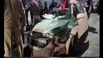 The mangled remains of the car in Phagwara. The mangled remains of the car in Phagwara.