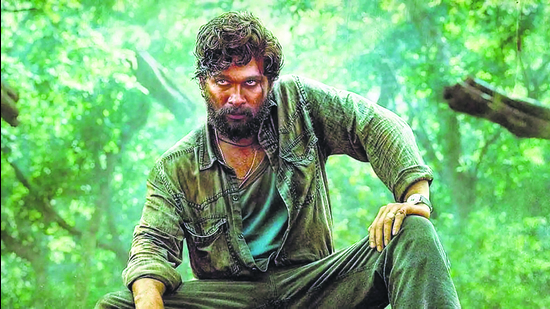 Allu Arjun in Pushpa 2. Armed with a chip on his shoulder and delusions of victimhood, the risen underdog rages his way through the extended runtime of 200 minutes. Allu Arjun in Pushpa 2. Armed with a chip on his shoulder and delusions of victimhood, the risen underdog rages his way through the extended runtime of 200 minutes.