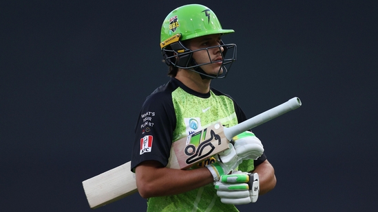 Sam Konstas was dismissed for a duck in the Sydney Derby between the Thunder and the Sixers.(Getty Images) Sam Konstas was dismissed for a duck in the Sydney Derby between the Thunder and the Sixers.(Getty Images)