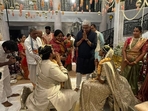 Union Minister of Culture and Tourism Gajendra Singh Shekhawat shared the first photo of PV Sindhu and Venkat Datta. Union Minister of Culture and Tourism Gajendra Singh Shekhawat shared the first photo of PV Sindhu and Venkat Datta.