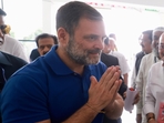 Rahul Gandhi on Monday met the family of Somnath Suryawanshi, who allegedly died in judicial custody in Parbhani(Yogesh Naik/HT) Rahul Gandhi on Monday met the family of Somnath Suryawanshi, who allegedly died in judicial custody in Parbhani(Yogesh Naik/HT)