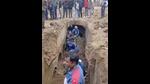 Workers at the site after an ancient well closed for a long time with clean water was discovered in Sambhal, Monday. (PTI Photo) Workers at the site after an ancient well closed for a long time with clean water was discovered in Sambhal, Monday. (PTI Photo)