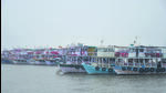 Mumbai, India – Dec 23, 2024: A boat at Gateway of India, in Mumbai, India, on Monday, Dec 23, 2024. (Photo by Bhushan Koyande/HT Photo) Mumbai, India – Dec 23, 2024: A boat at Gateway of India, in Mumbai, India, on Monday, Dec 23, 2024. (Photo by Bhushan Koyande/HT Photo)