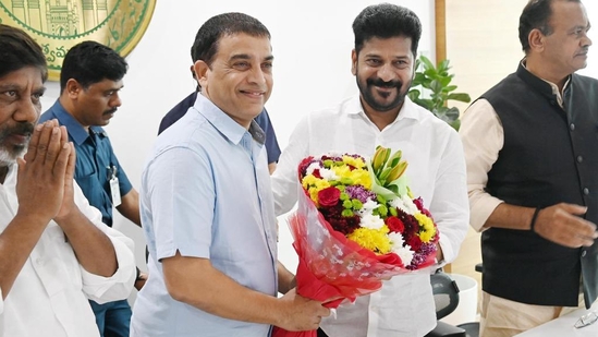 Dil Raju met Telangana CM Revanth Reddy on Thursday. Dil Raju met Telangana CM Revanth Reddy on Thursday.