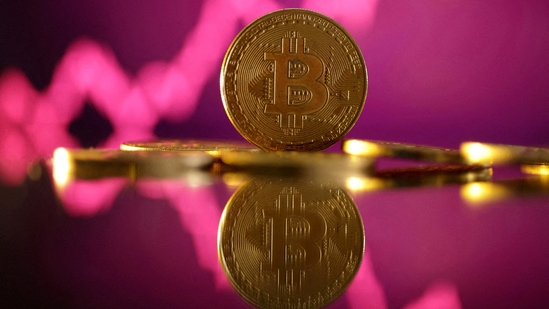 Bitcoin is currently trading at $96,225.38. Representational image of the cryptocurrency.(Reuters)
